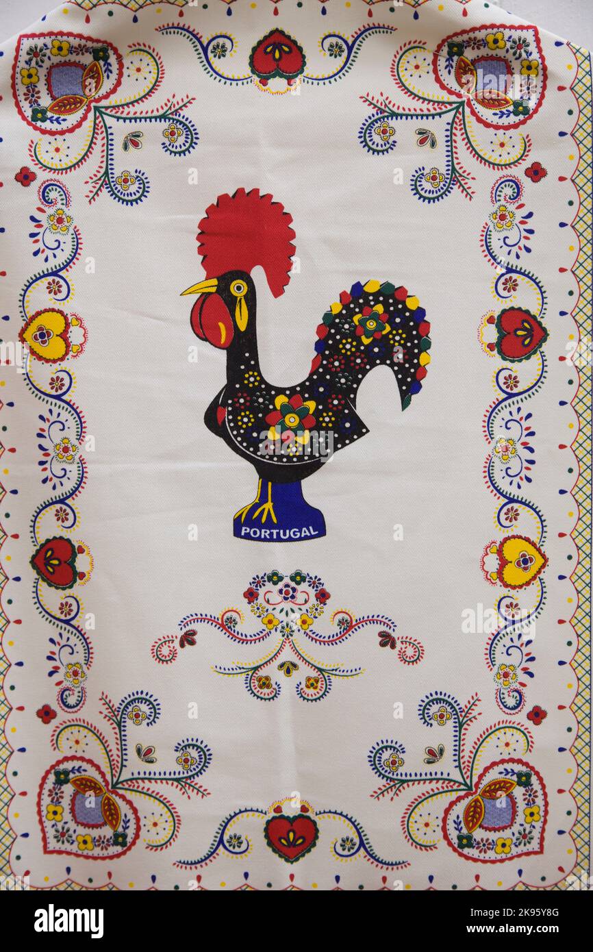 Portugal, Obidos, handicraft, embroidery, Stock Photo