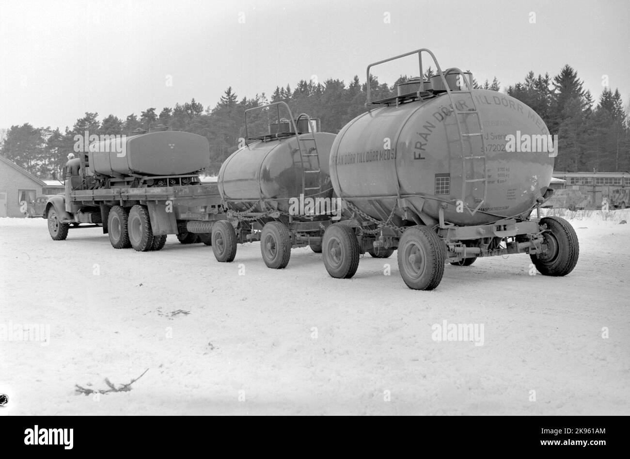 Vehicle tanker Black and White Stock Photos & Images - Alamy