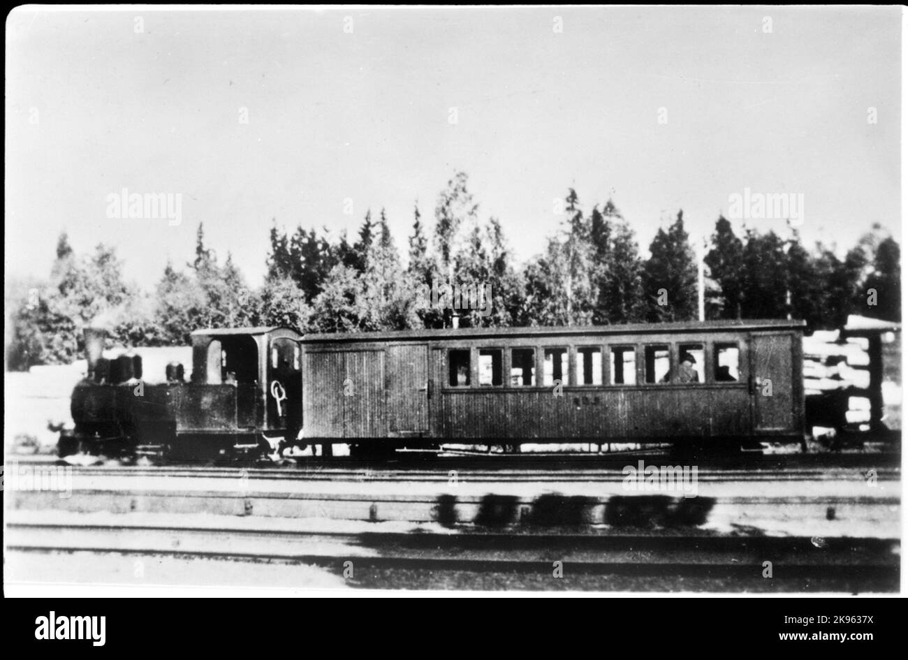 Steam trains. Stock Photo