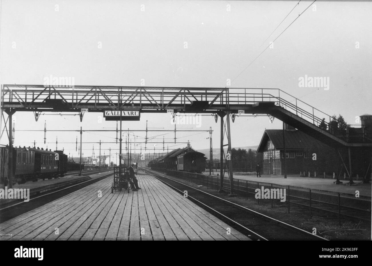 Gällivare Railway Station Stock Photo Alamy