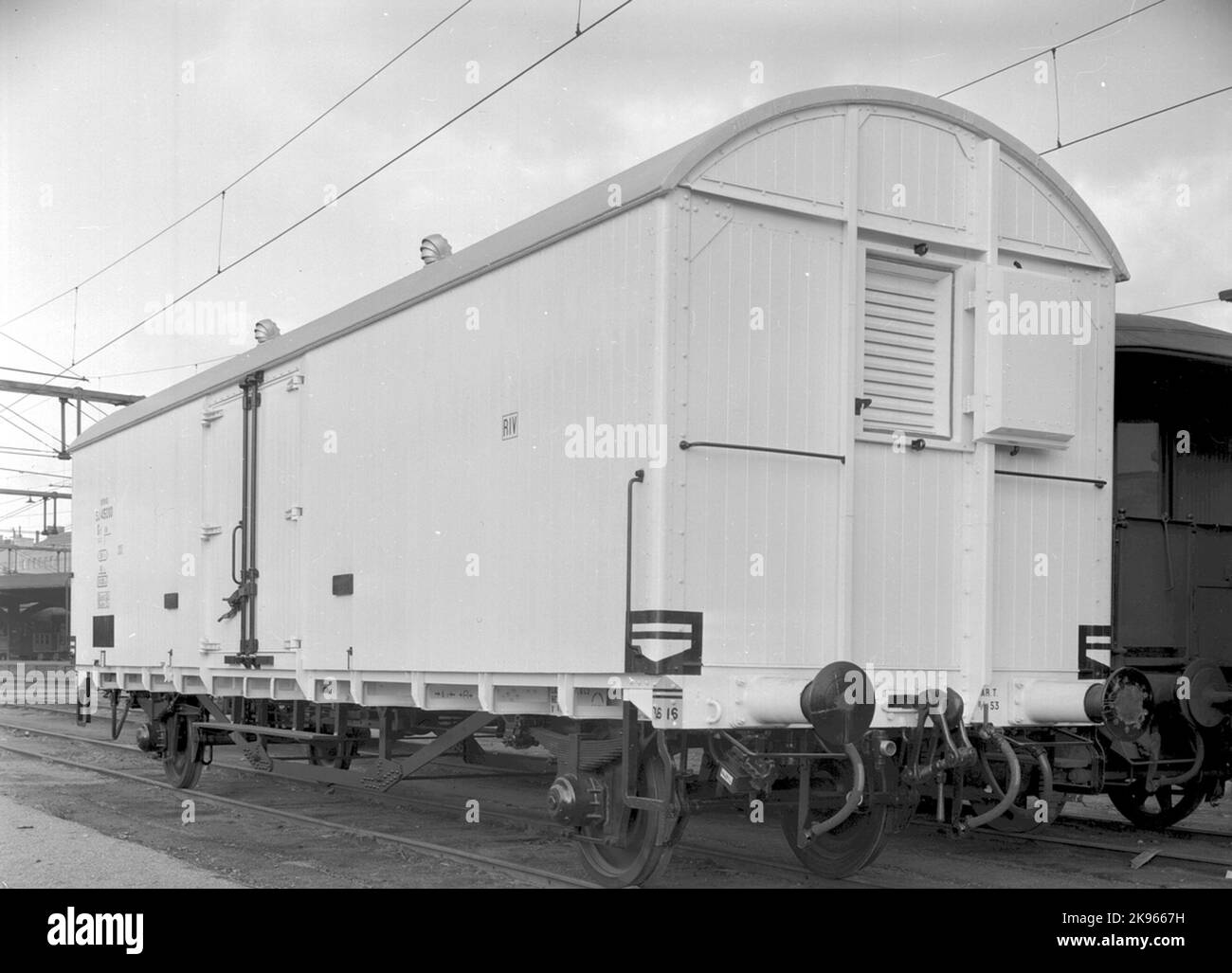 The State Railways, SJ Grf 45000. Cooling carriage insulated. The