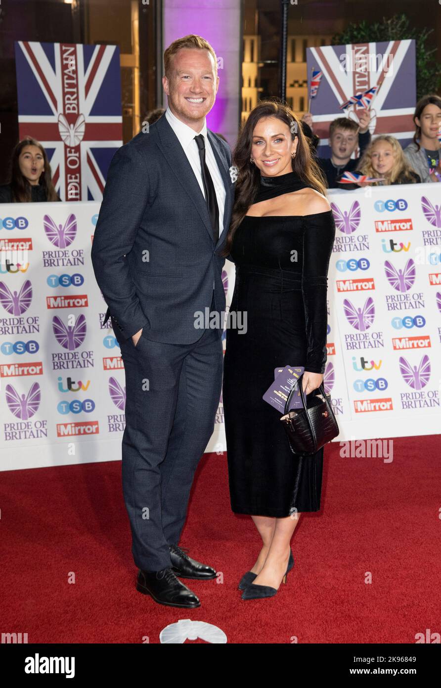 London, UK. Greg Rutherford and Elinor Lawless at the Daily Mirror ...
