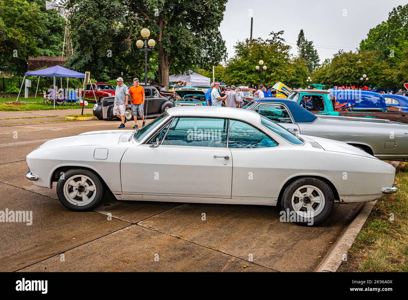 Des Moines, IA July 01, 2022 High perspective side view of a 1965