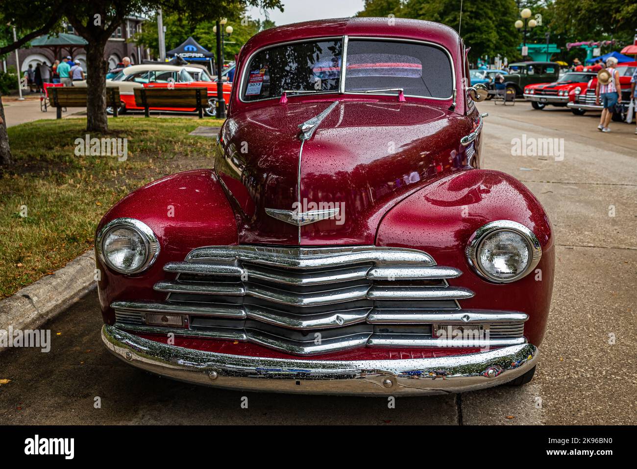 Des Moines, IA July 01, 2022 High perspective front view of a 1947