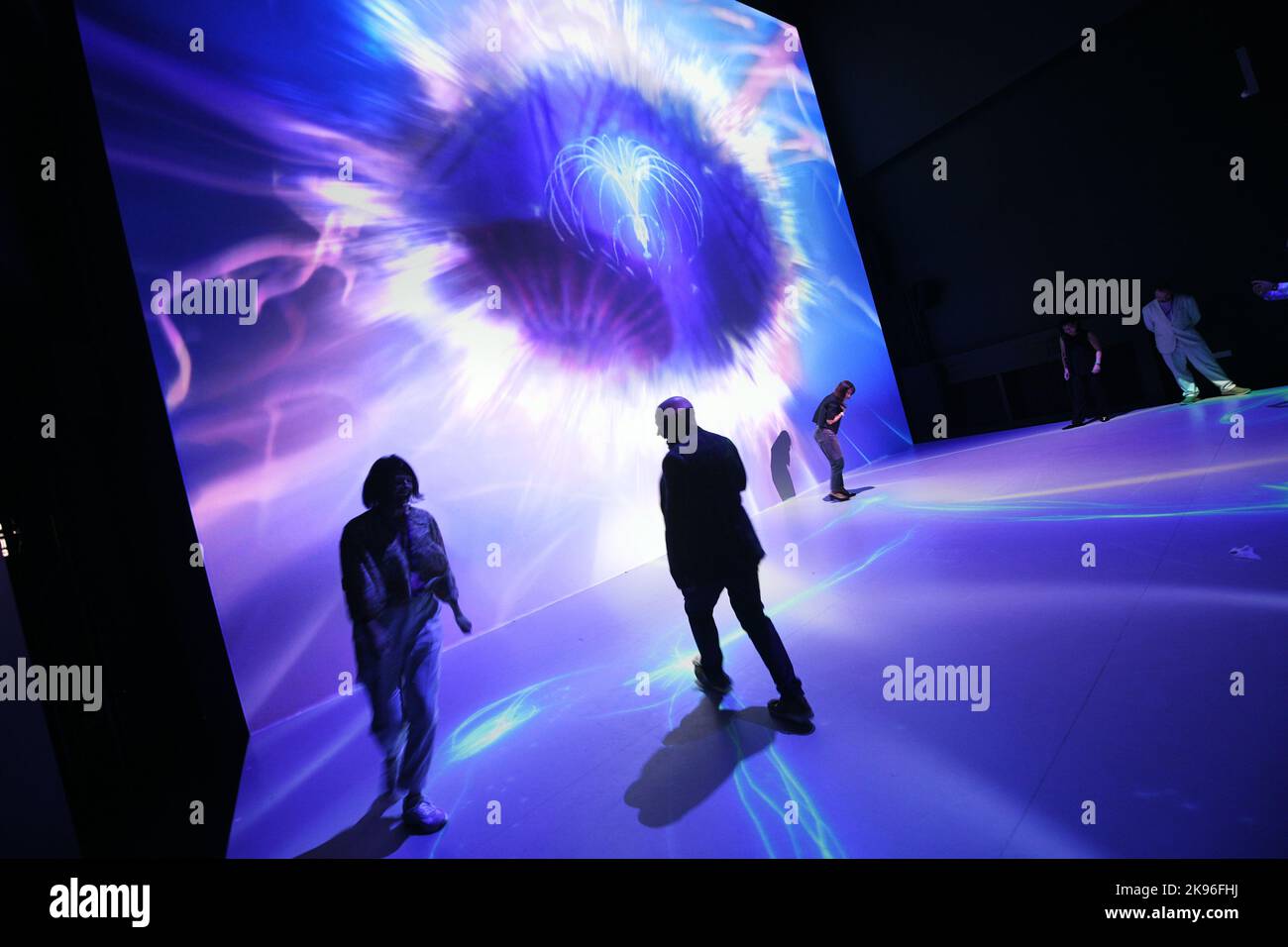 Singapore. 26th Oct, 2022. People view exhibits during a preview of the ...