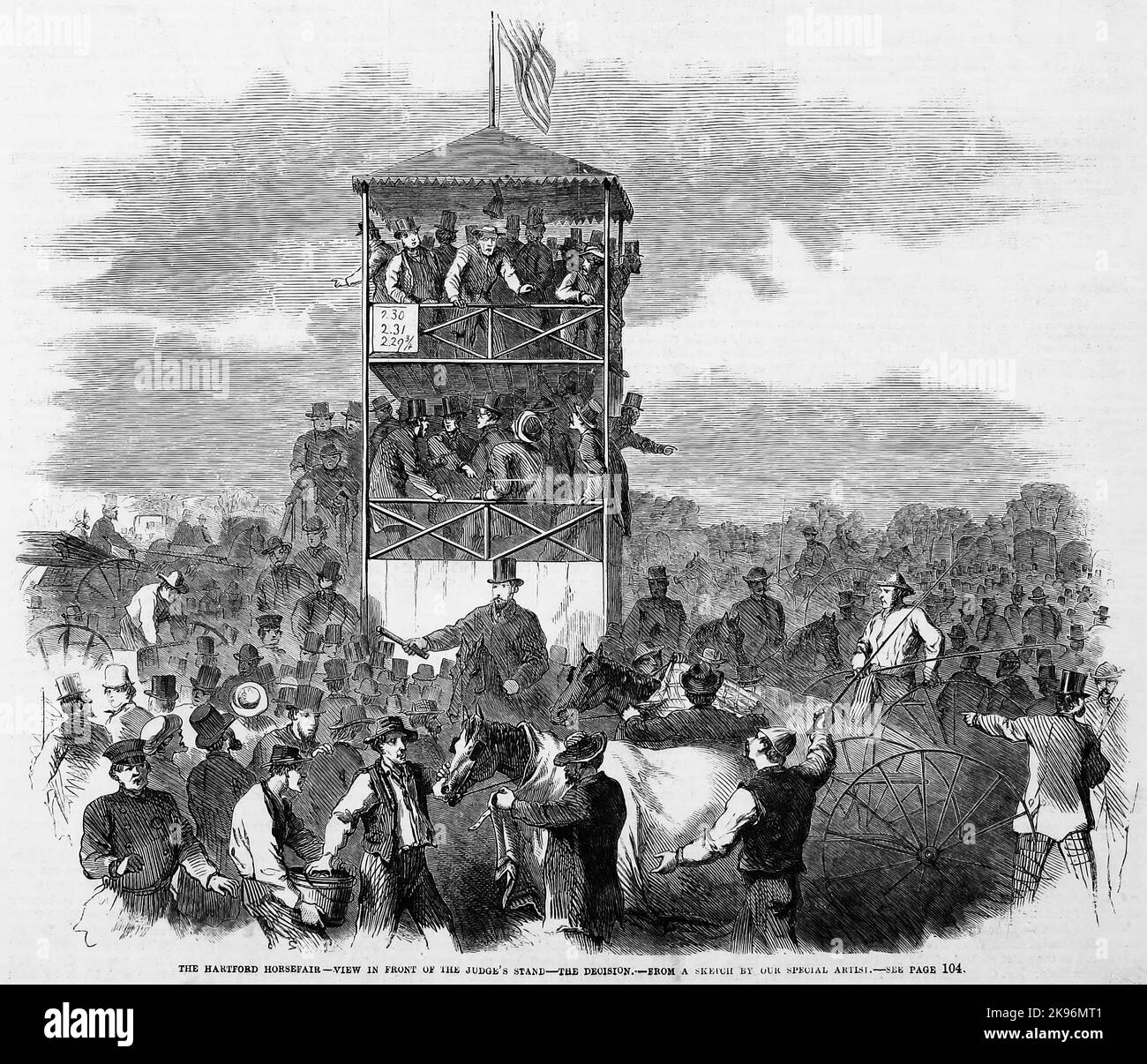 The Hartford, New York, Horse Fair View in front of the judge's stand