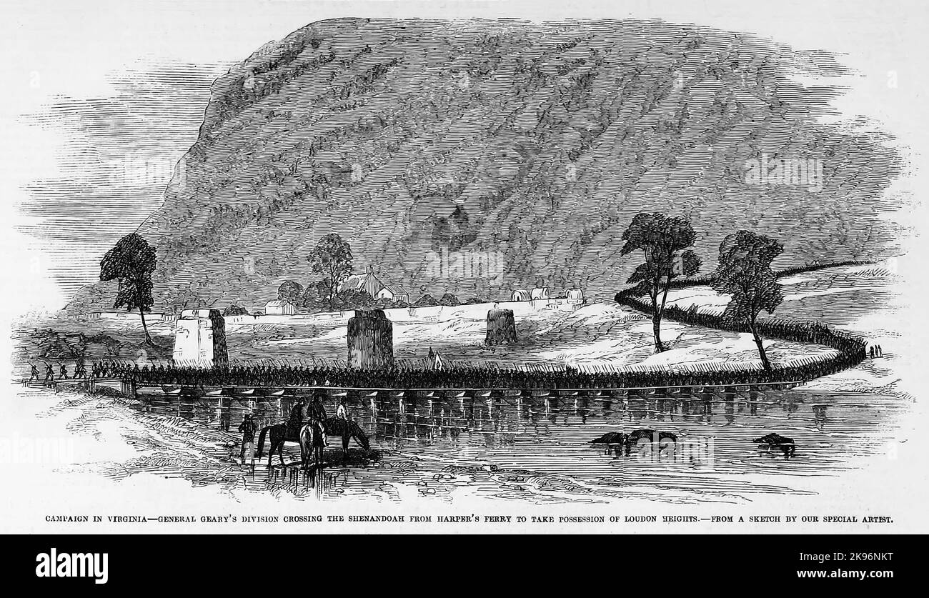 Campaign in Virginia General John White Geary's division crossing the