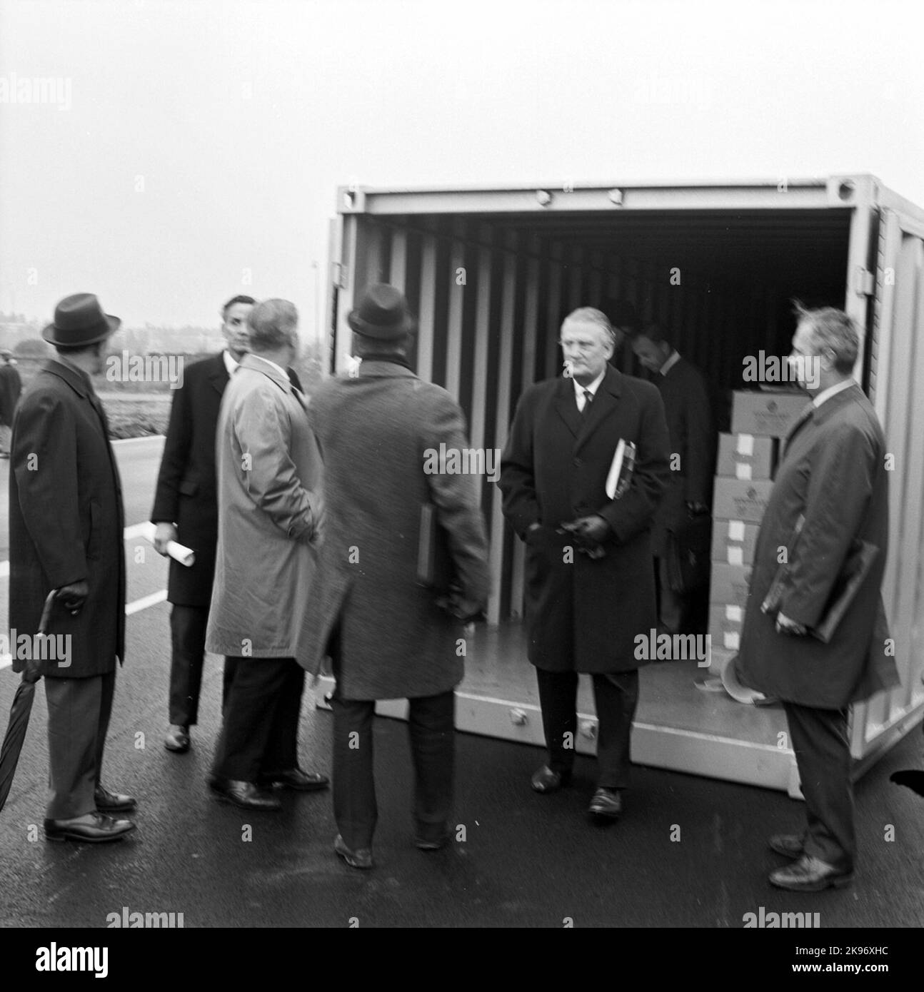 Container terminal. Director General Erik Upmark Stock Photo Alamy