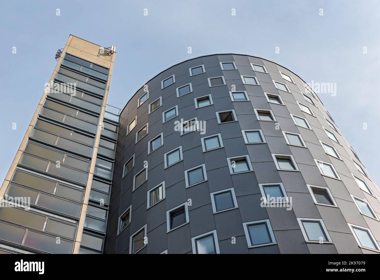 Apartment Tower Block, Wohnpark Vienna Donau City, Wien, Austria Stock