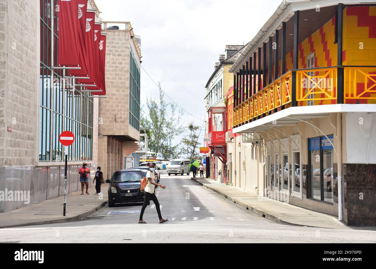 Barbados bridgetown town hi-res stock photography and images - Alamy