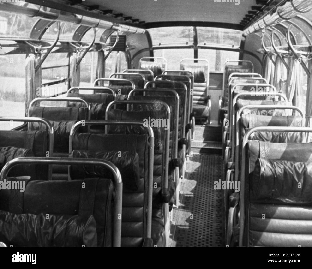 State railways, SJ Tourist bus, passenger seats Stock Photo Alamy