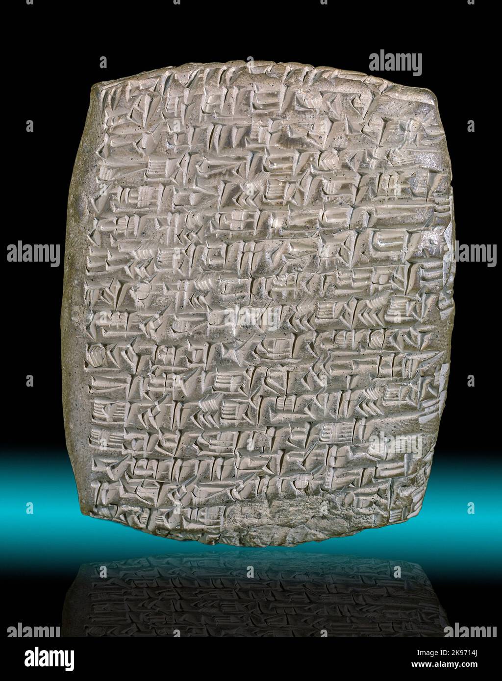 Akkadian Cuneiform Tablet, 2nd Millenium, Mesopotamia Stock Photo