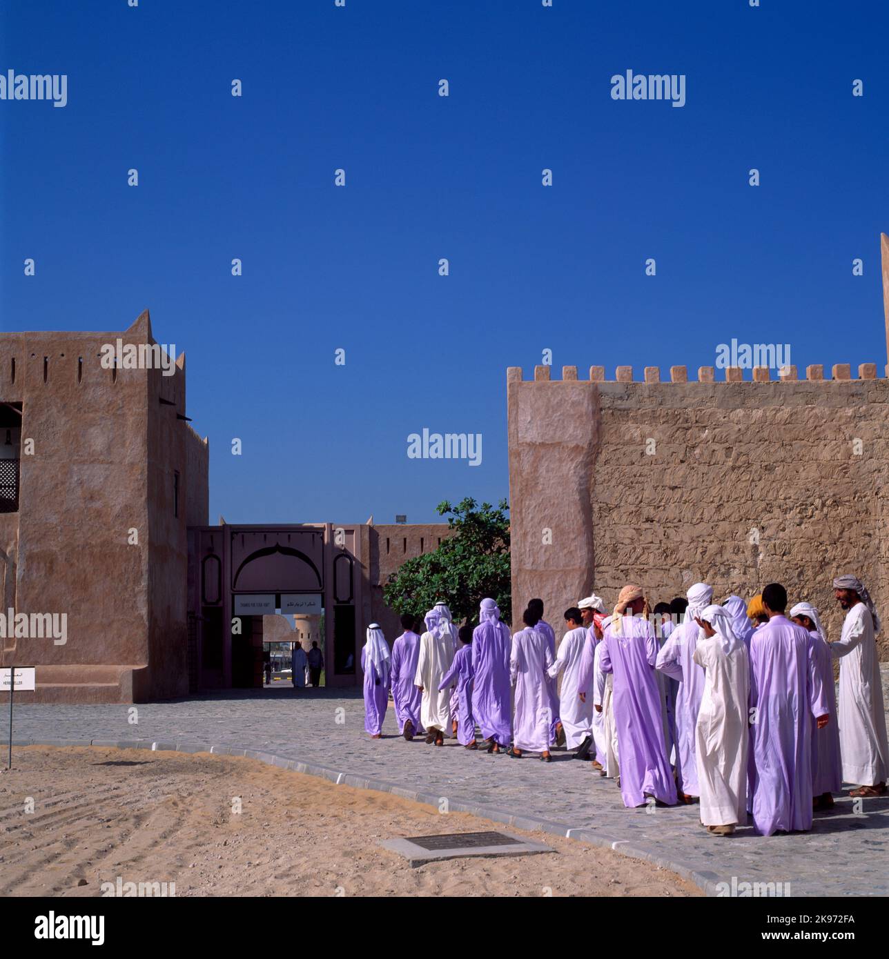 Arab Visitors at Ajman Fort & Museum (18th Century) Ajman UAE Stock ...