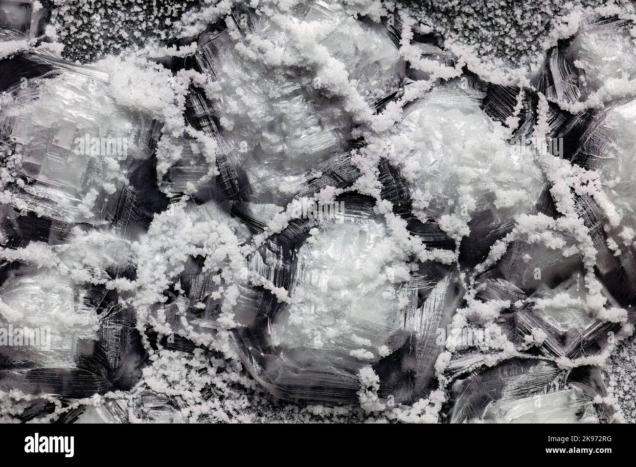 Sodium Chloride Crystals CU 3x Stock Photo