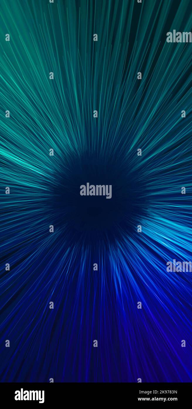 Fiber tunnel with big data for the metaverse. Blockchain concept. Stock Photo
