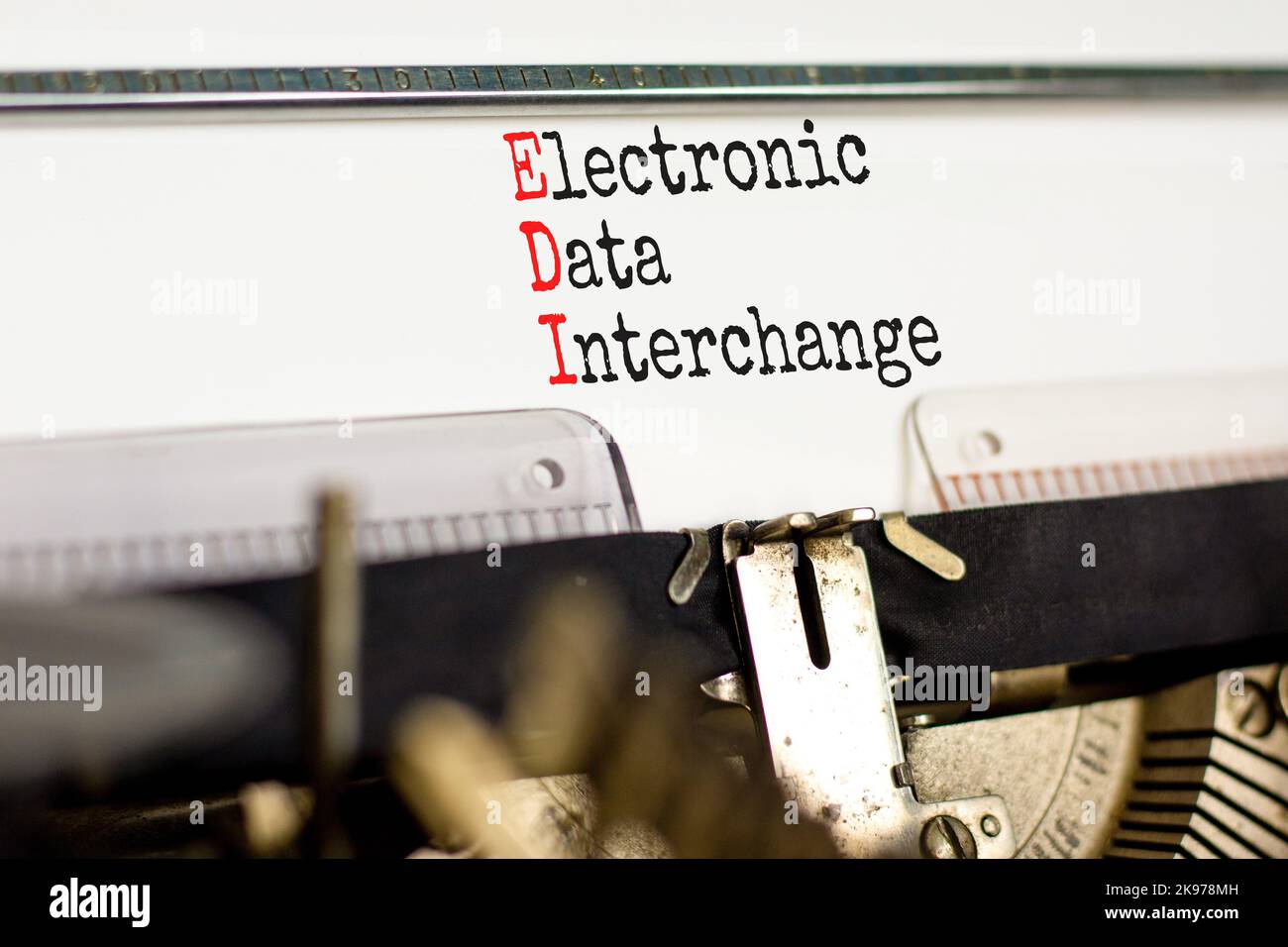 EDI electronic data interchange symbol. Concept words EDI electronic ...