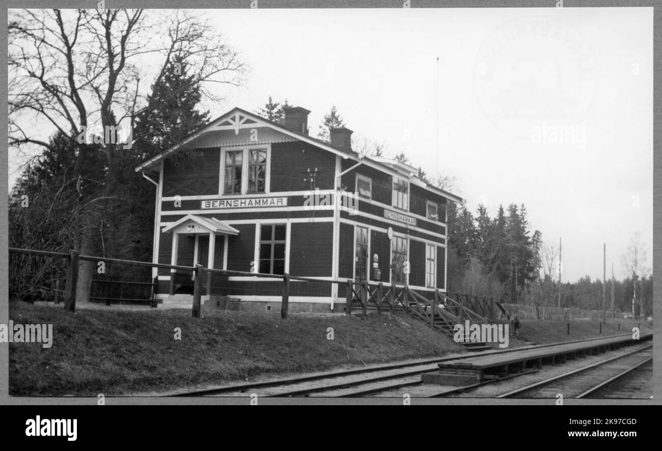 The station opened in 1866 with two storey station house in wood. The