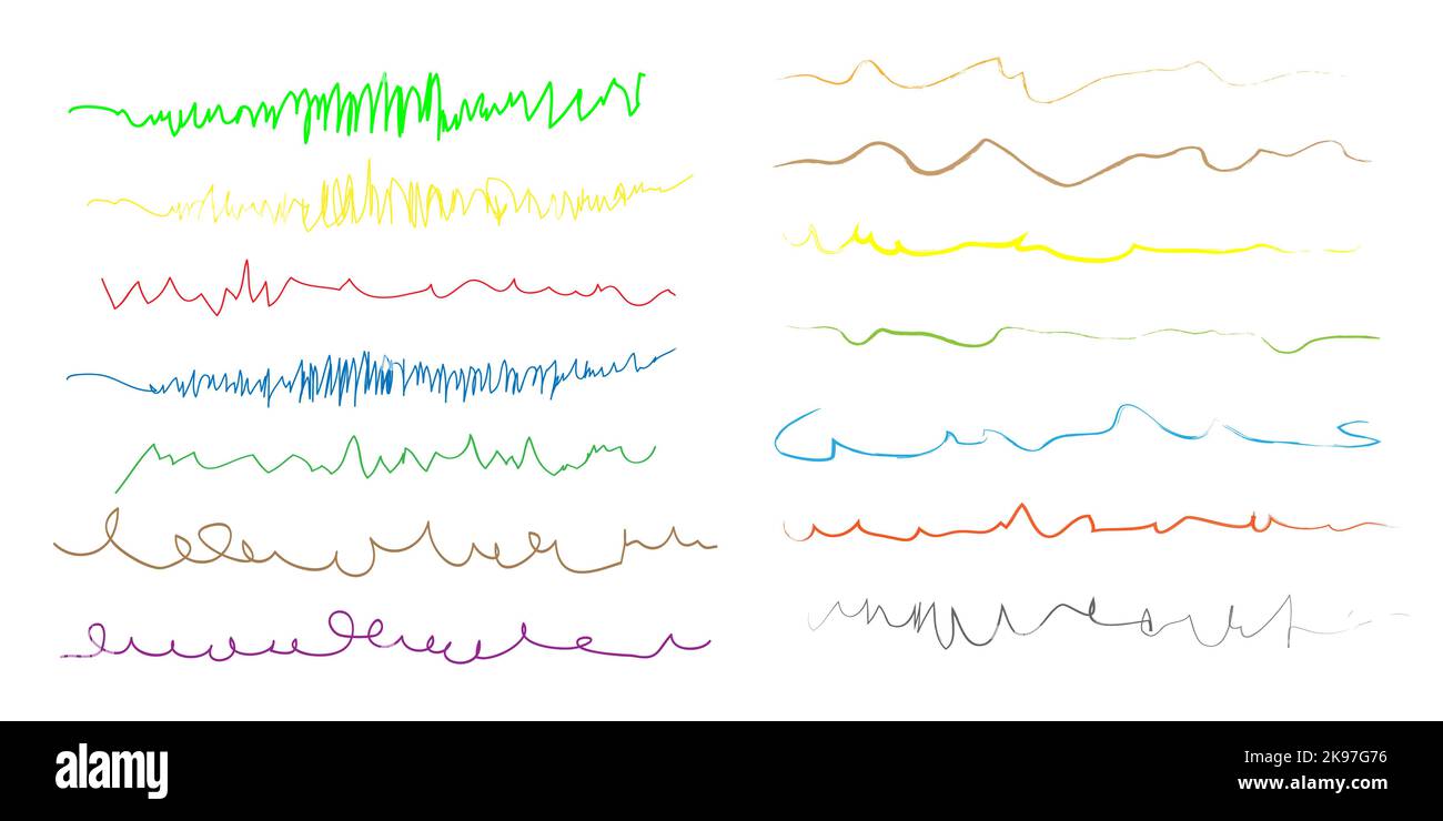 Vector illustration set of markers including elements. Stock Vector