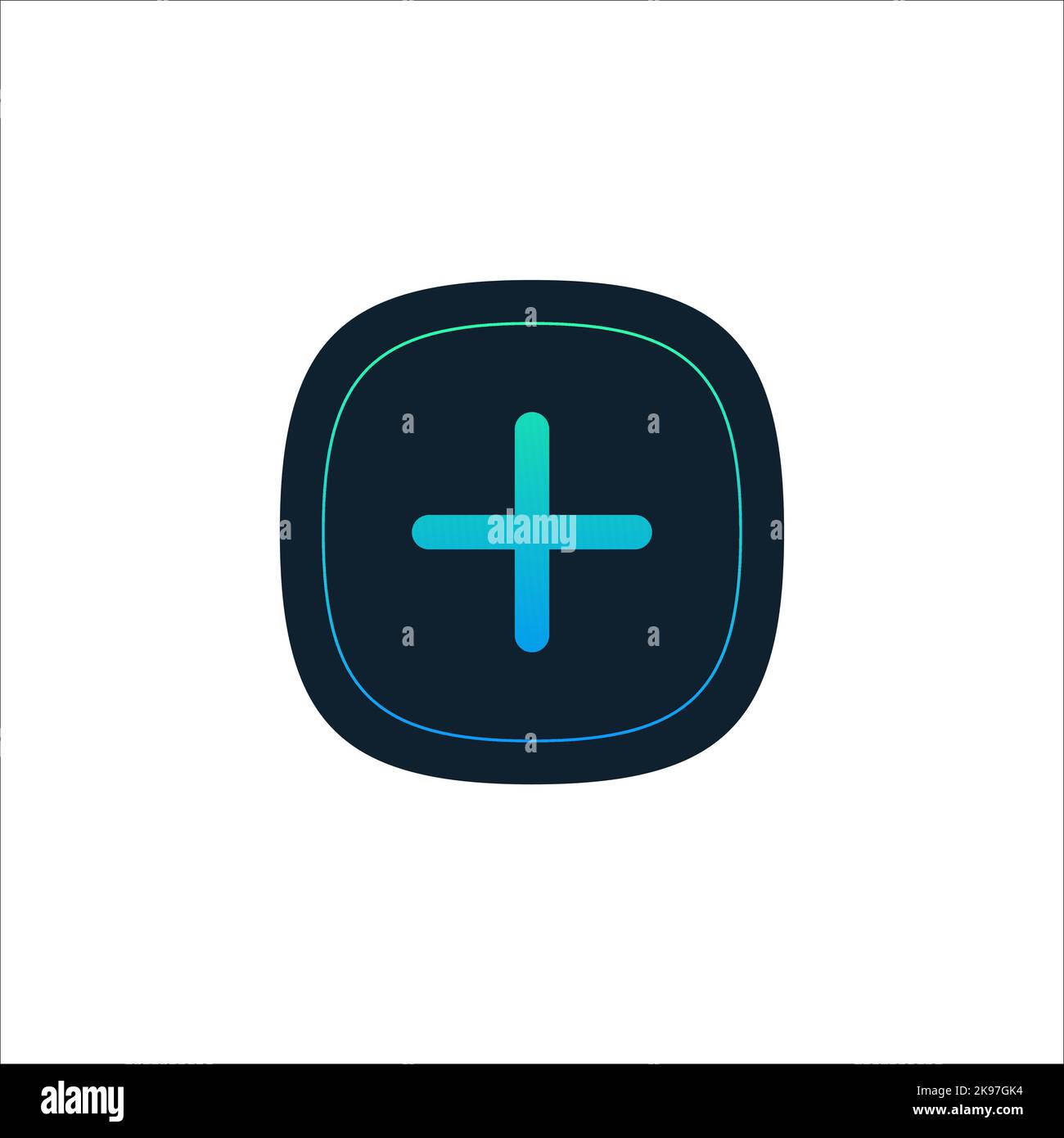 Add, plus, medical cross round button. Stock vector illustration ...
