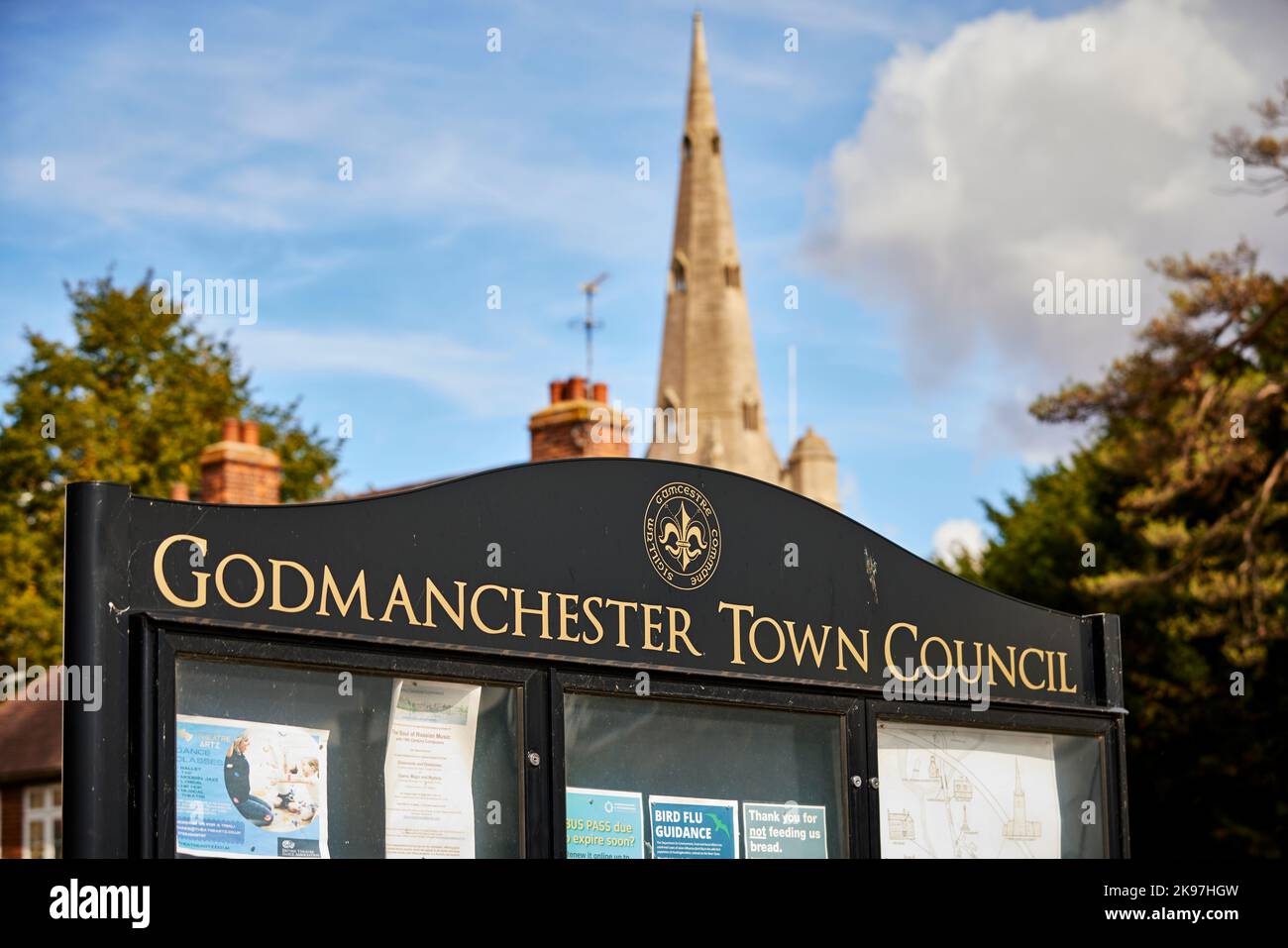 Godmanchester, Huntingdonshire, Cambridgeshire, England. St Mary the Virgin Church Stock Photo