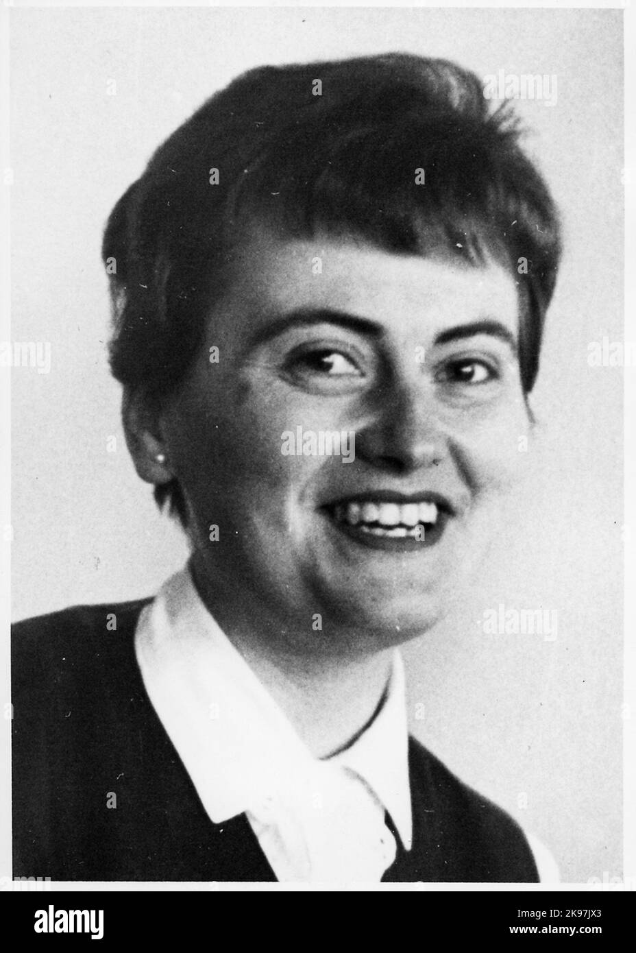 Portrait of Ulla-Britt Ekblom. Stock Photo