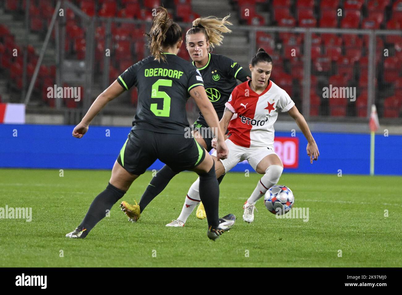 Martina Šurnovska (Slavia Praha) during Fiorentina Femminile vs Slavia  Praga, UEFA Champions League Women football matc - Photo .LM/Fabio  Fagiolini Stock Photo - Alamy