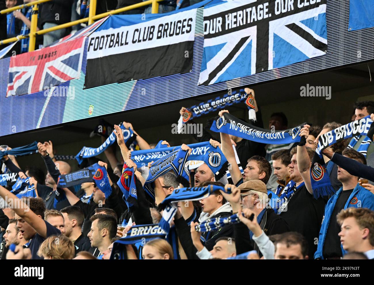 Club Brugge Fans During Europa League Editorial Stock Photo