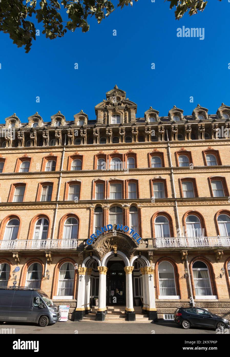 The listed Grand Hotel in Scarborough, North Yorkshire, England, UK Stock Photo