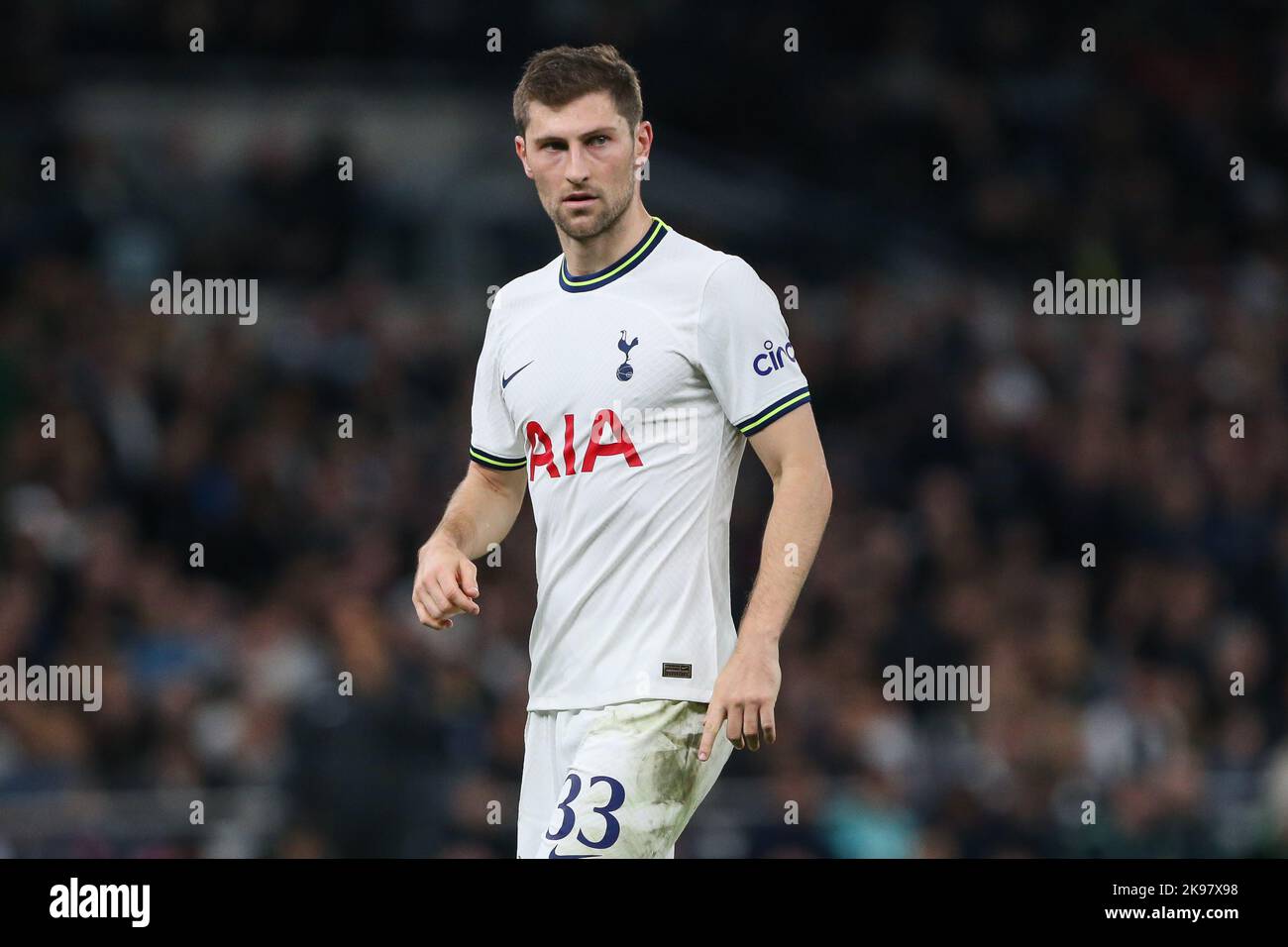 Ben Davies #33 of Tottenham Hotspur during the UEFA Champions League match Tottenham Hotspur vs Sporting Lisbon at Tottenham Hotspur Stadium, London, United Kingdom, 26th October 2022 (Photo by Arron Gent/News Images) in, on 10/26/2022. (Photo by Arron Gent/News Images/Sipa USA) Credit: Sipa USA/Alamy Live News Stock Photo