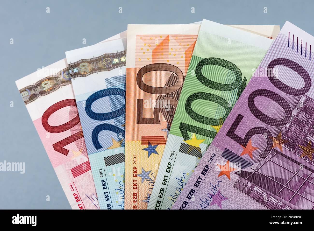 European banknotes, Euro currency from Europe, Euros Stock Photo - Alamy