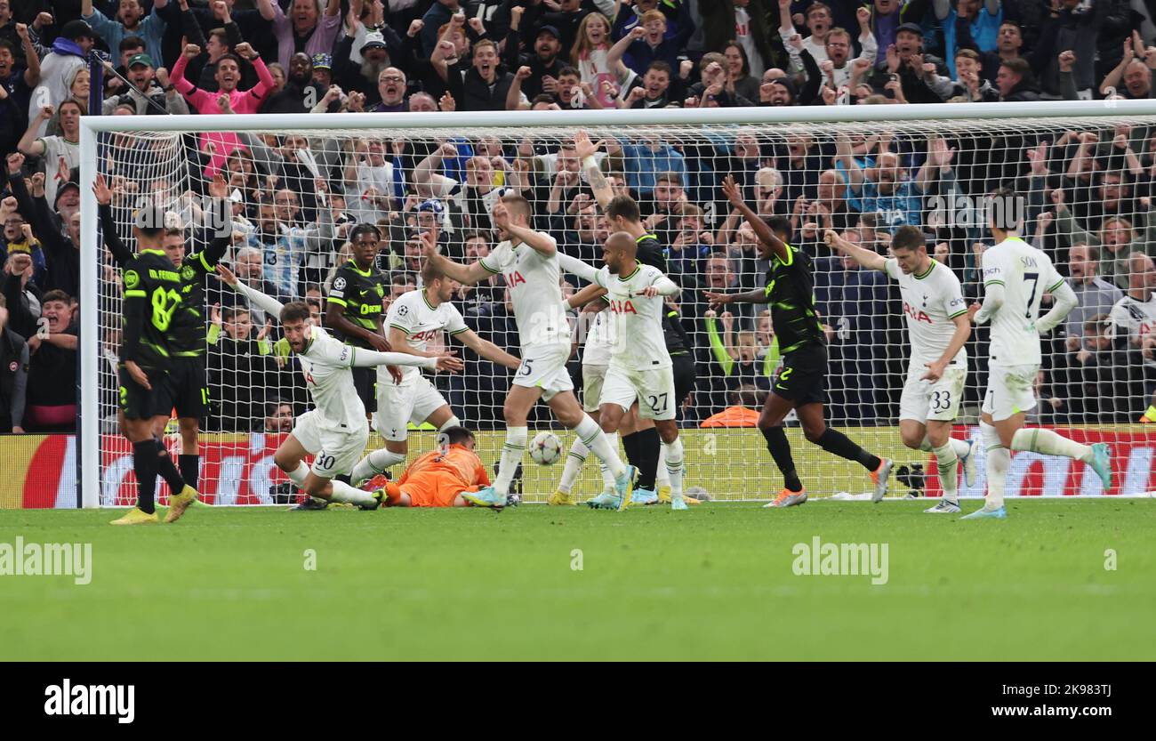 London, UK. 26th Oct, 2022. Tottenham Hotspur's Rodrigo Bentancur