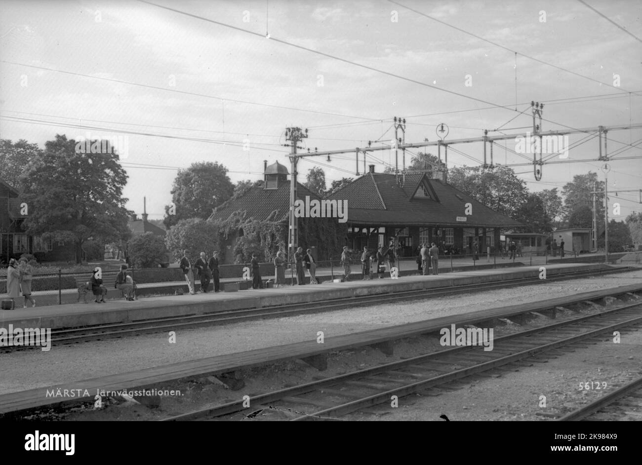 Traveling on the platform at Märsta station Stock Photo - Alamy