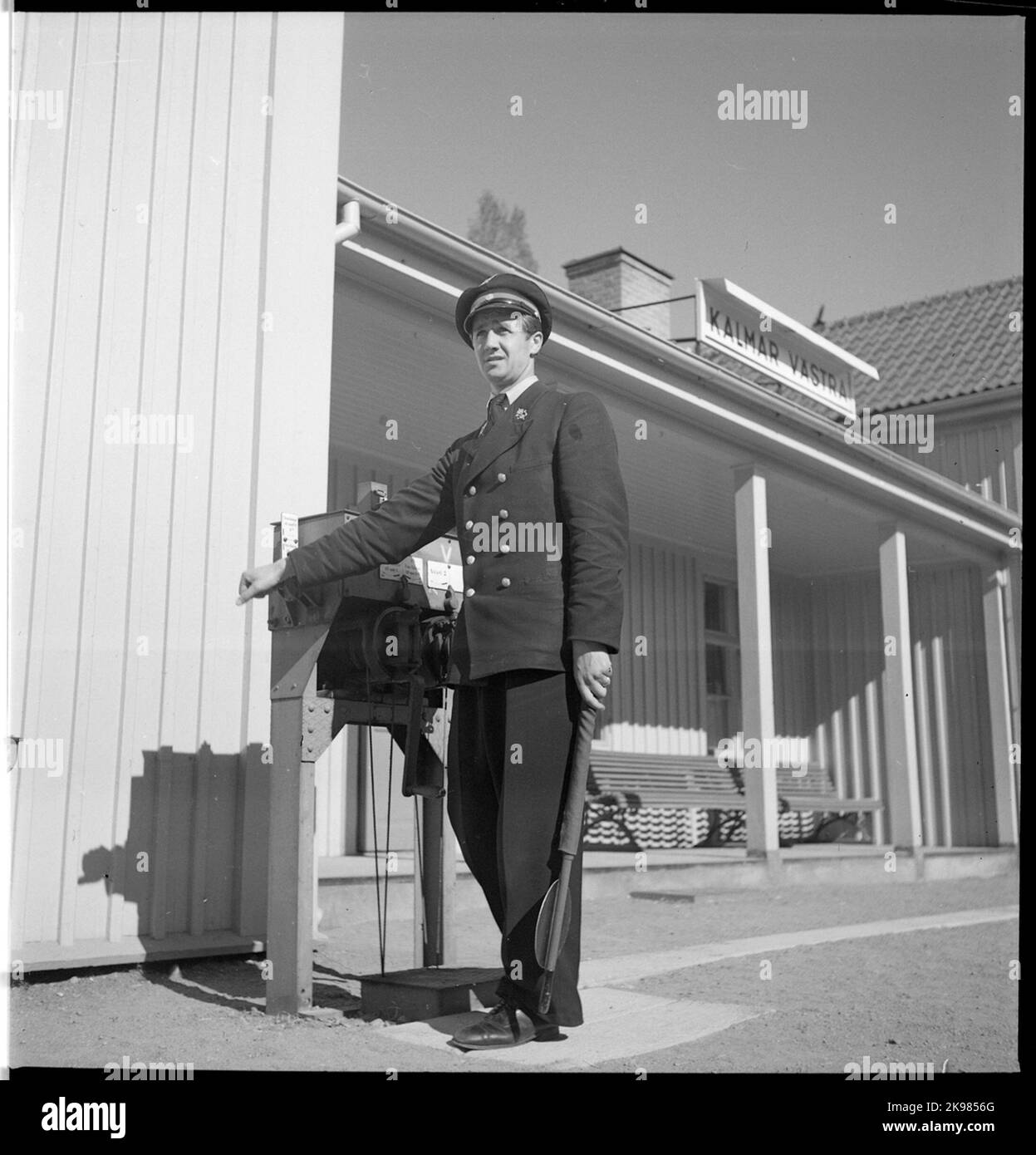 Station manager at switchgear in Kalmar V Stock Photo Alamy