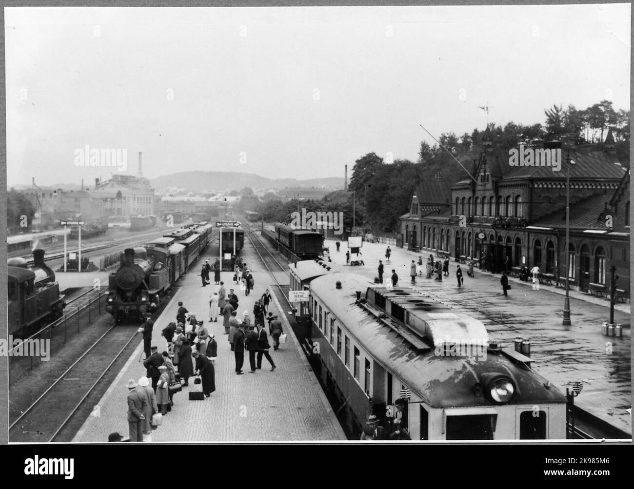 Borås Lower Railway Station. Gothenburg Borås Railways, GBJ S 22. The