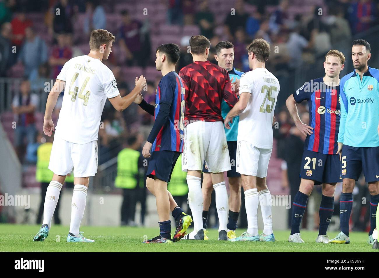 Barcelona, Spain. 26/10/2022, Pedri of FC Barcelona during the UEFA Champions League match