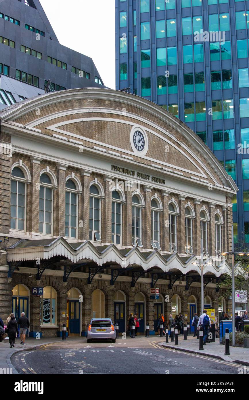 Fenchurch Street Station London Stock Photo Alamy