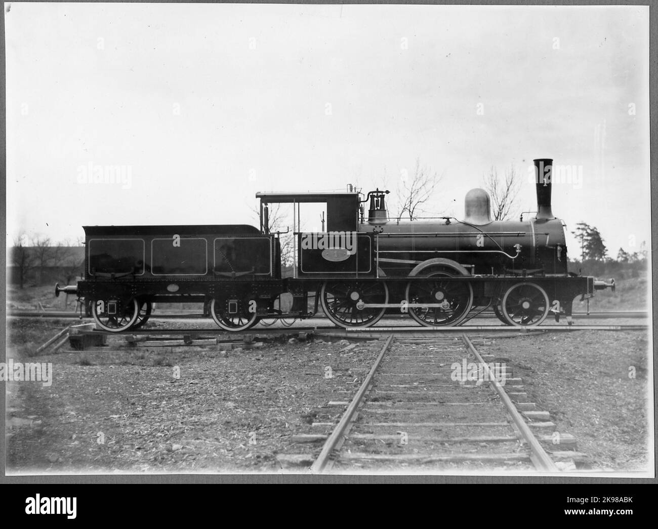 Delivery photo, Gothenburg Hallandsbanan, GHB Lok 1. The steam ...
