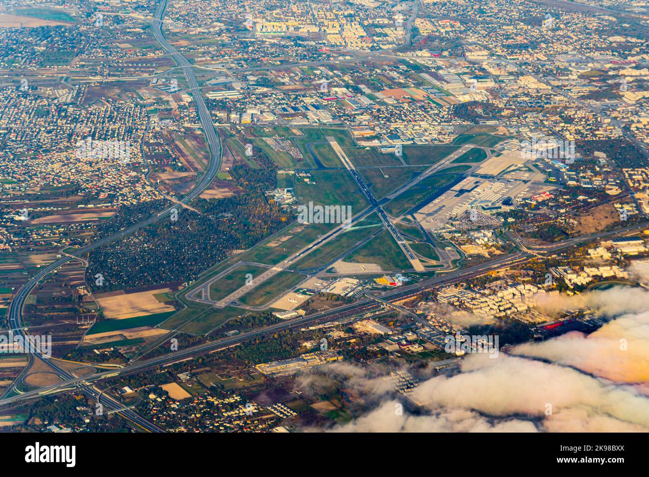 Warsaw poland flying over road hi-res stock photography and images - Alamy