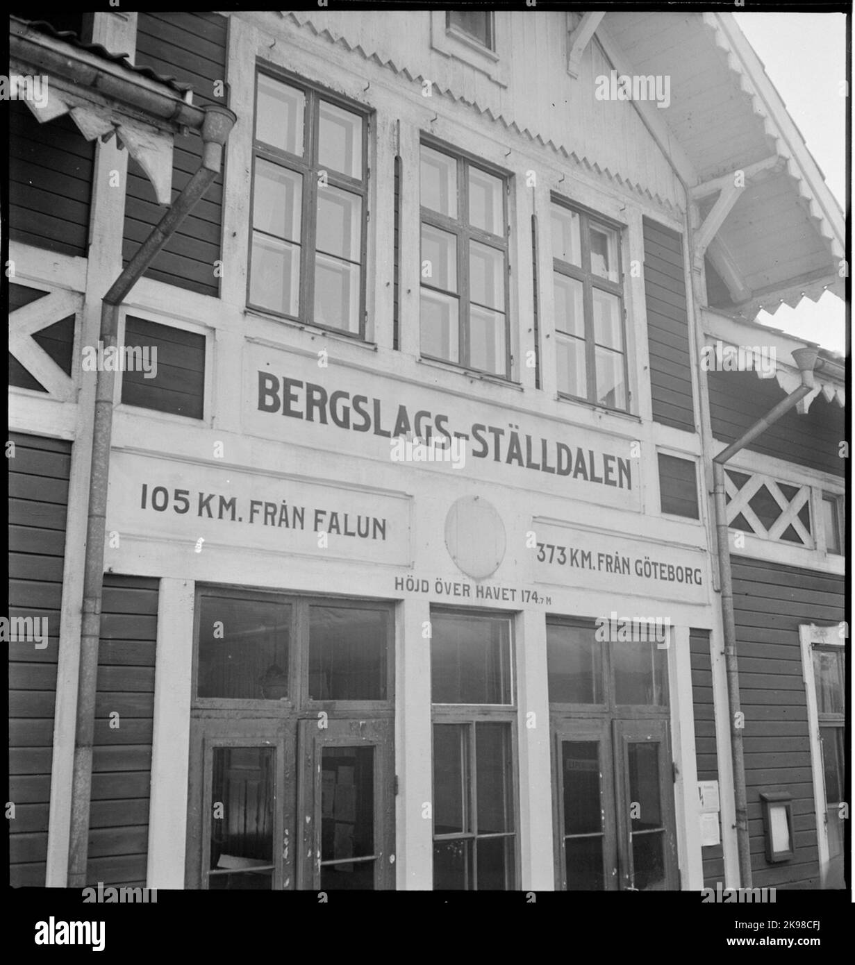 Stationshuset in Ställdalen Stock Photo - Alamy
