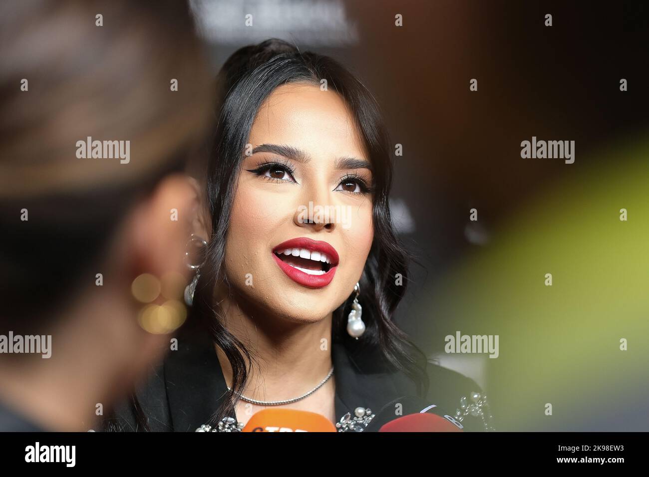 Madrid, Spain. 26th Oct, 2022. American singer Rebbeca Marie Gómez