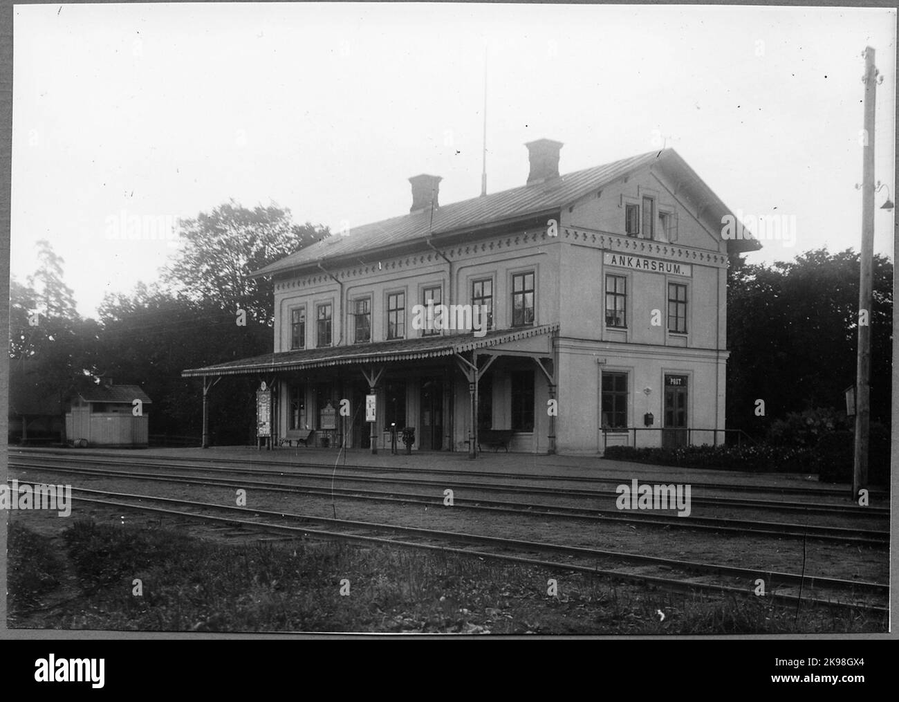 The station in Ankarsrum Stock Photo Alamy