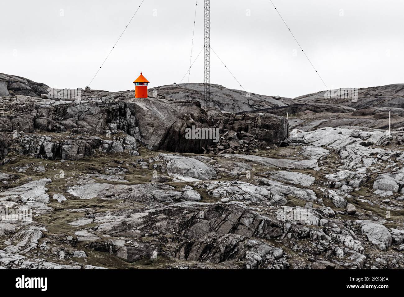Lighthouse & weather station, Irminger Sea entrance to Prince Christian