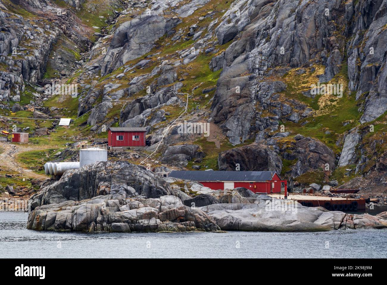 Lighthouse & weather station, Irminger Sea entrance to Prince Christian