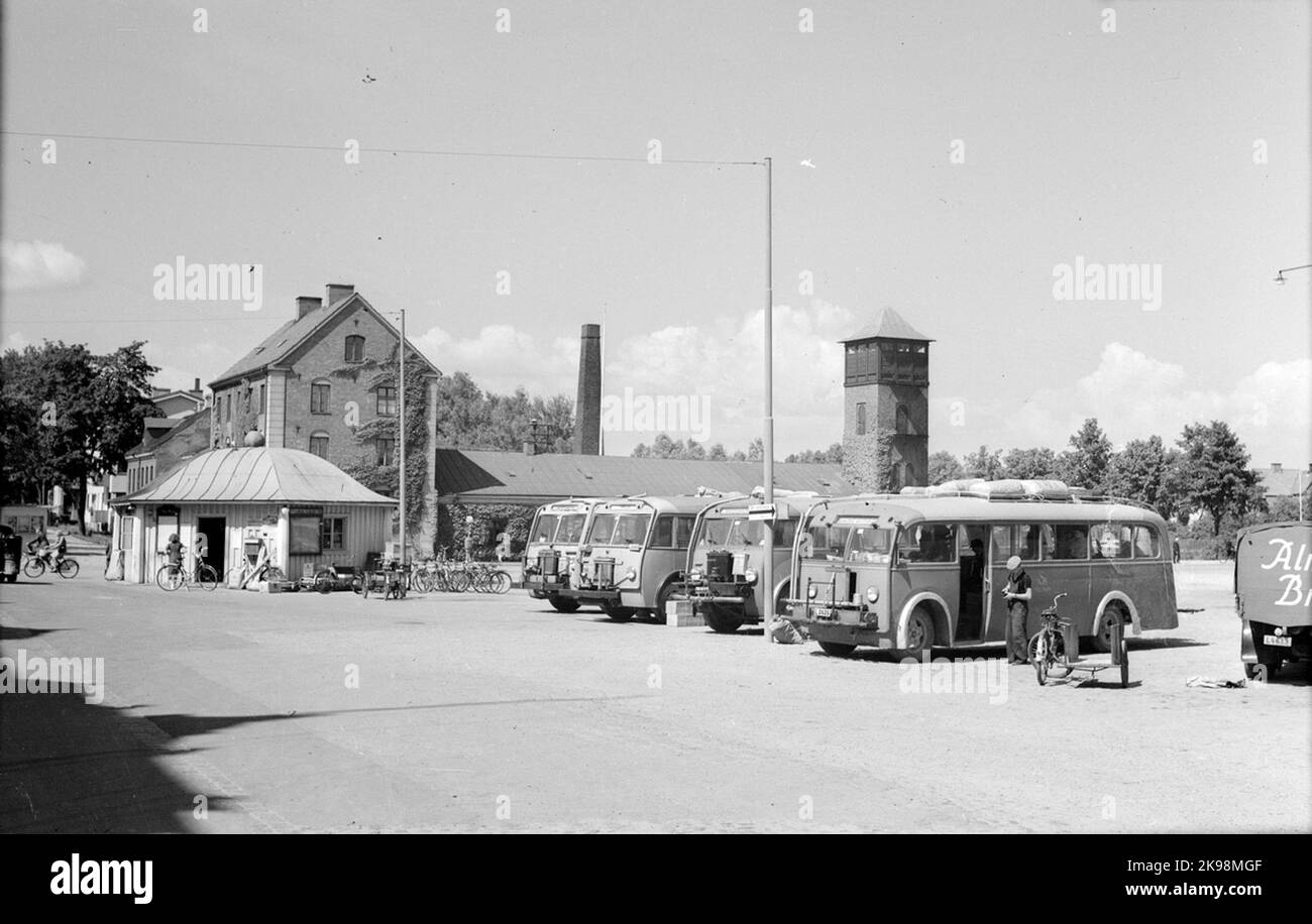 Buses former belonging to Kristianstad Hässleholms Railway, here in