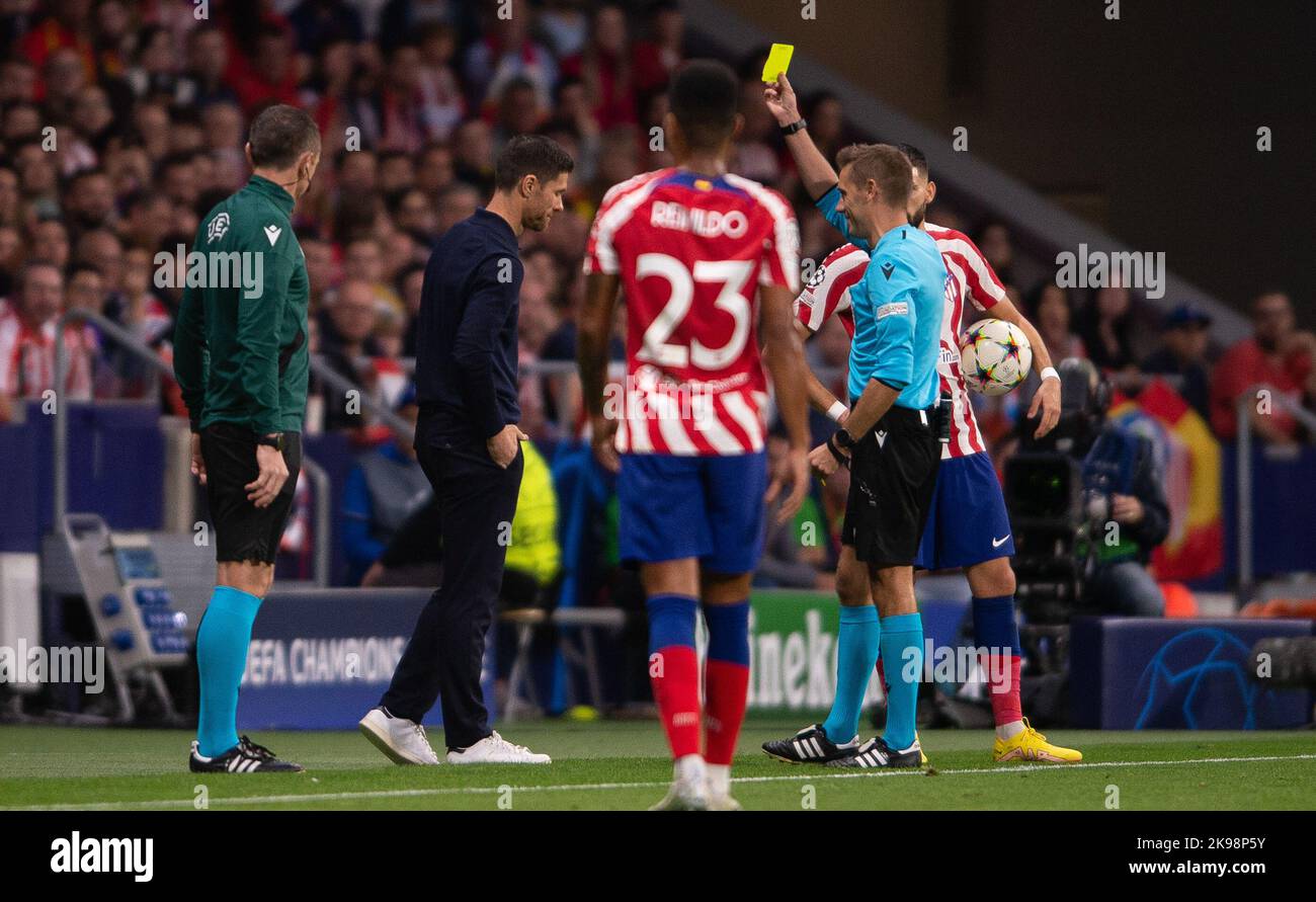 26th October 2022; Stadium Civitas Metropolitano, Madrid, Champions