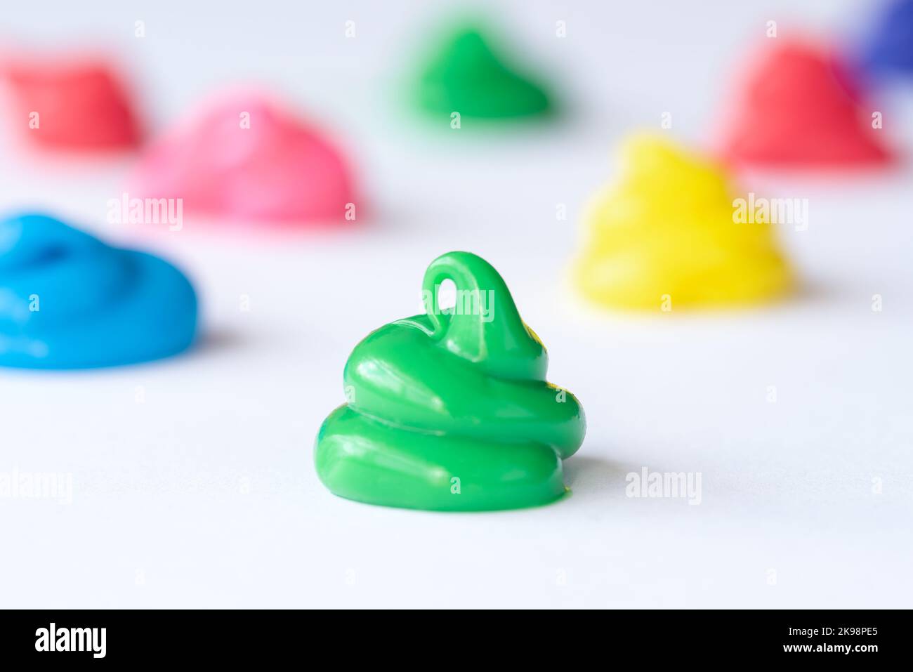 Pastel Icing Dollops Stock Photo