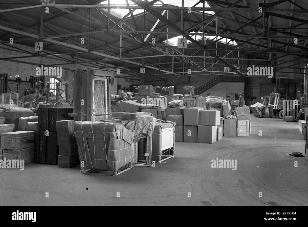 Interior of freight warehouse Stock Photo Alamy