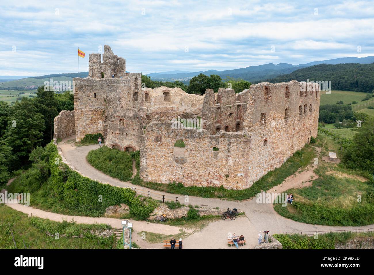 Burgruine Schlossberg Staufen Baden Black Forest Germany Stock 