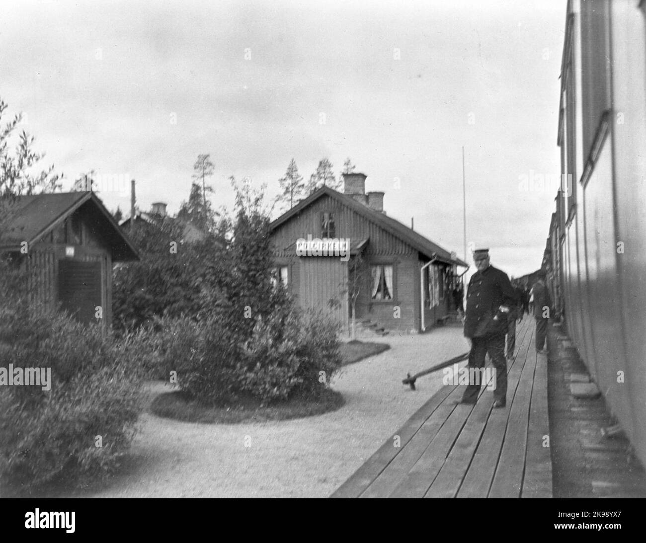 The Arctic Circle station Stock Photo - Alamy