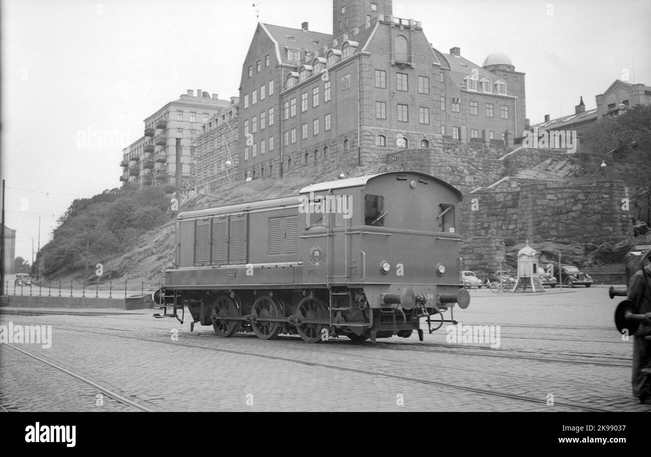 Diesel hydraulic State Railways, SJ V3 24 Stock Photo Alamy